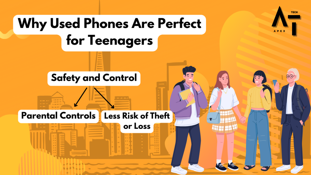 why used phones are Perfect for Teenagers because its safety & control 